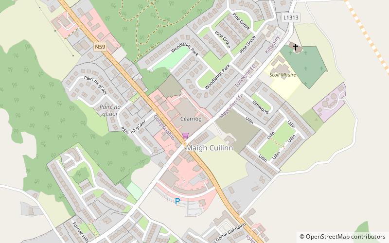 Moycullen location map