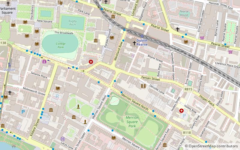 Merrion Hall location map