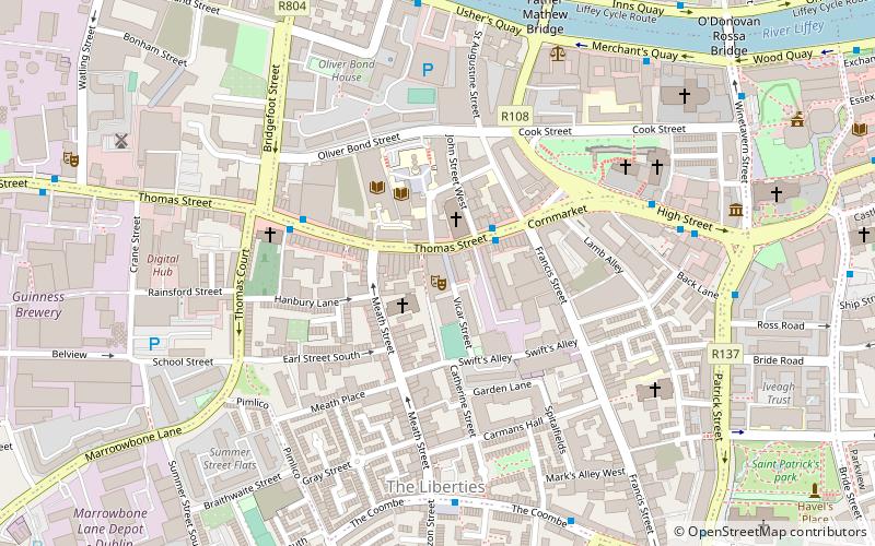 Vicar Street location map