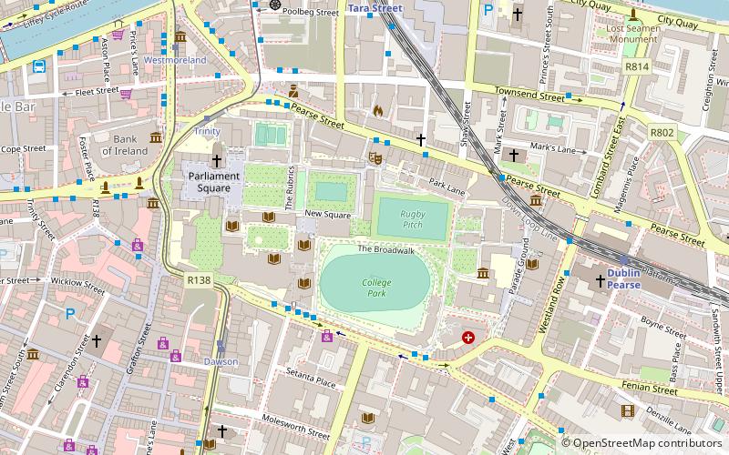 Trinity College Dublin location map