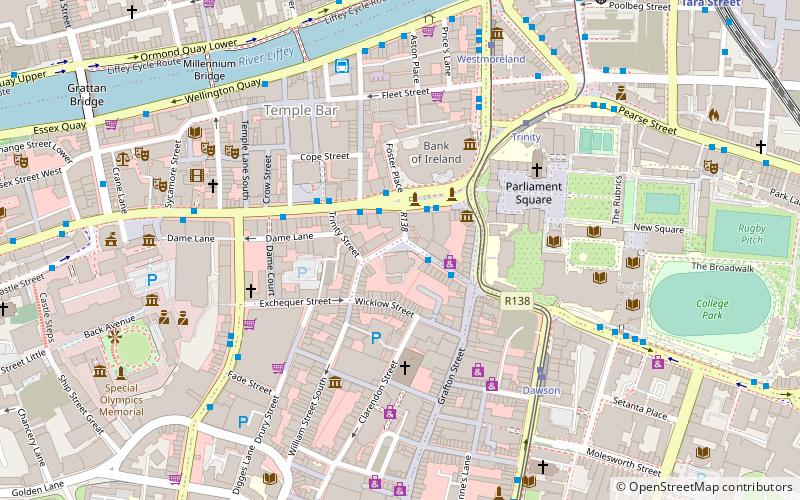 Molly Malone Statue location map