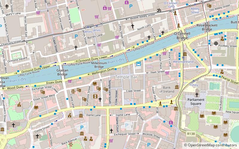 Temple Bar Gallery and Studios location map