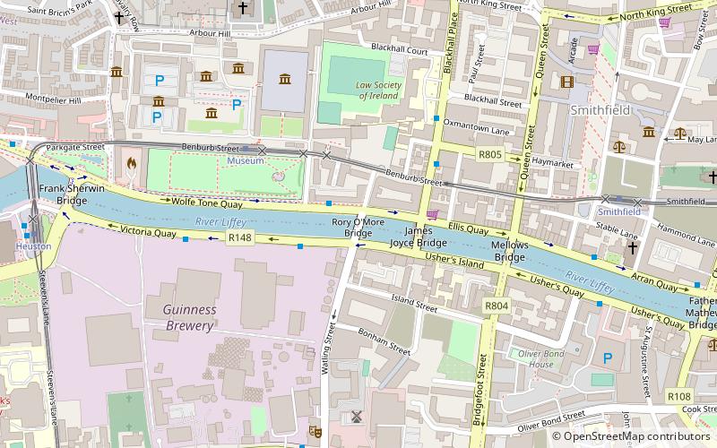 Rory O'More Bridge location map