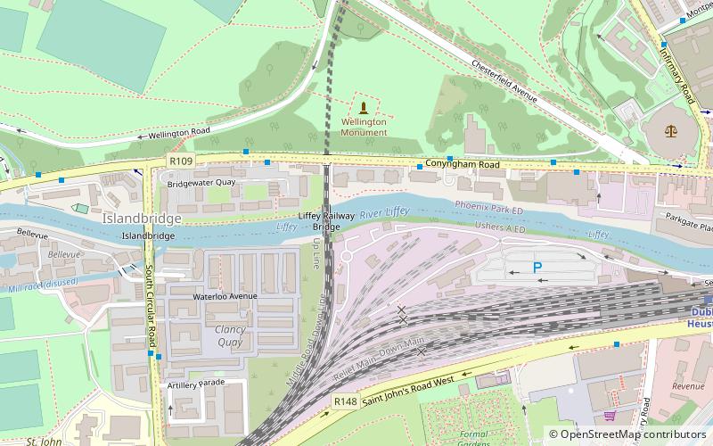 Liffey Railway Bridge location map