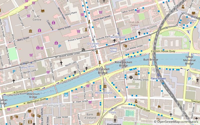 O'Connell Bridge location map