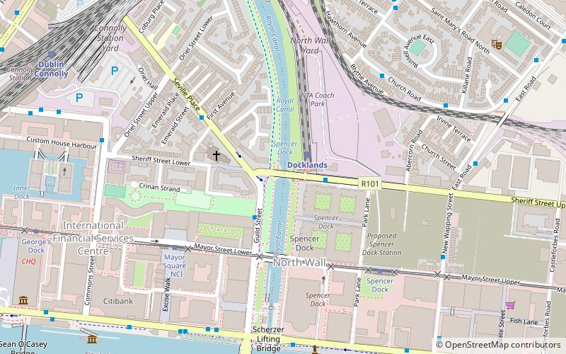 Spencer Dock location map