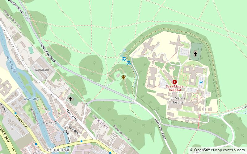Knockmaree Dolmen location map