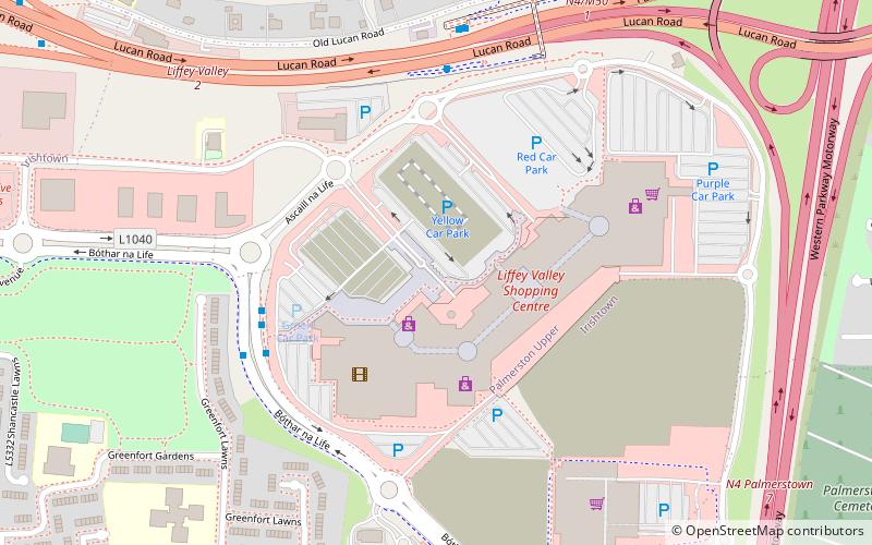 Liffey Valley location map