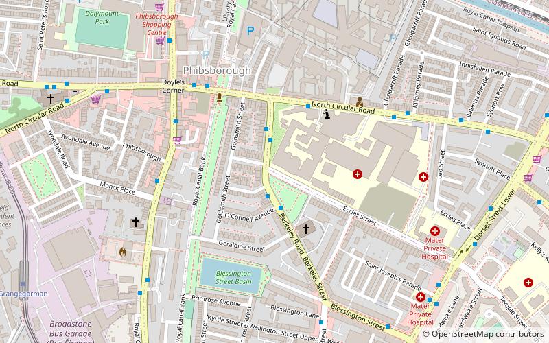 Eccles Street location map