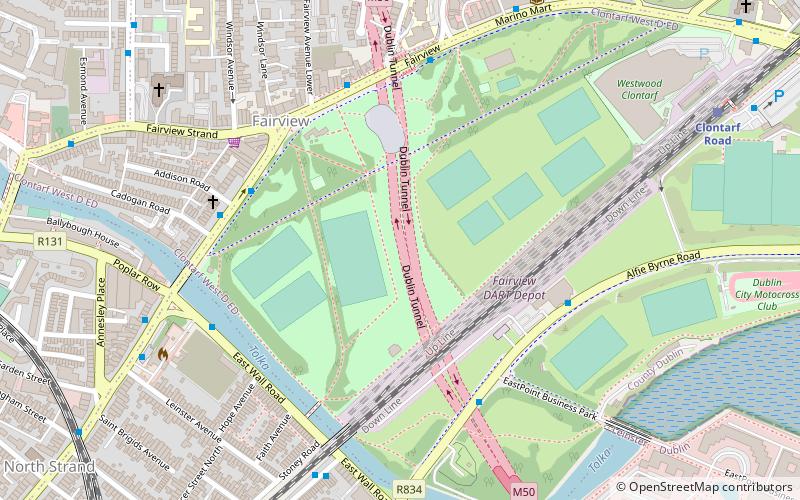 Dublin Port Tunnel location map