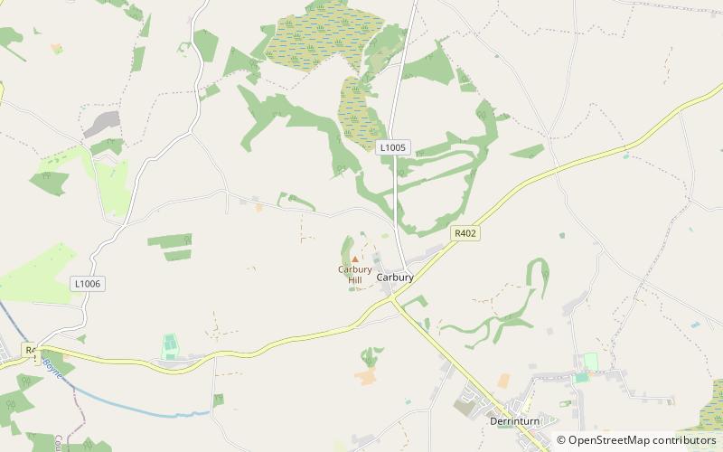 carbury castle location map