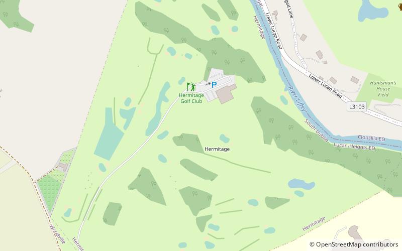 Hermitage Golf Club location map