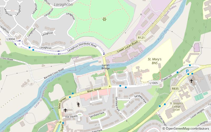Lucan Bridge location map