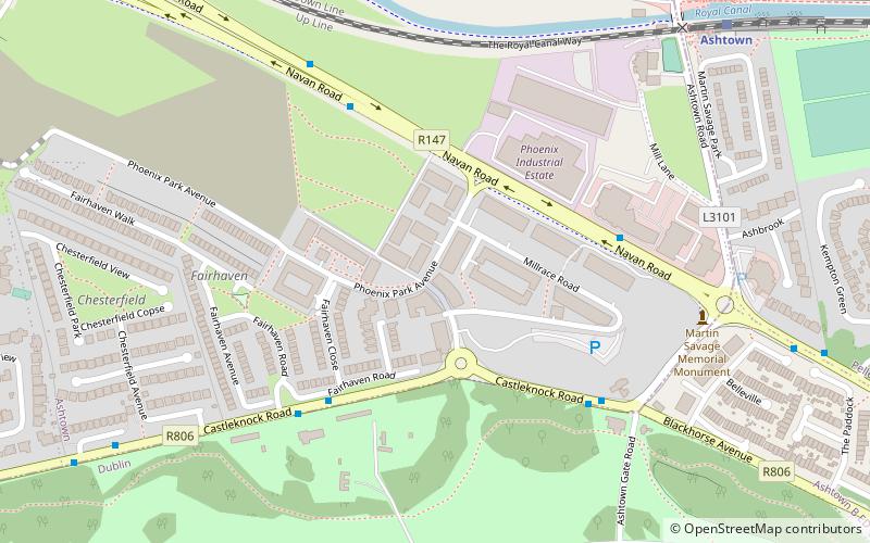 phoenix park racecourse dublin location map