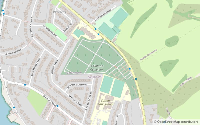 St. Fintan's Cemetery location map