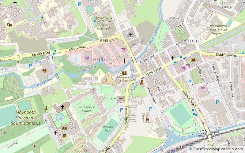 Maynooth Castle location map