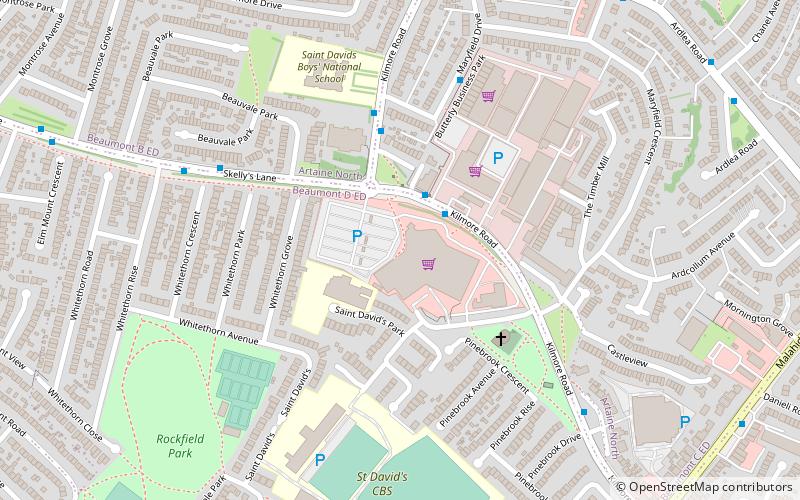 artaine castle shopping centre dublin location map