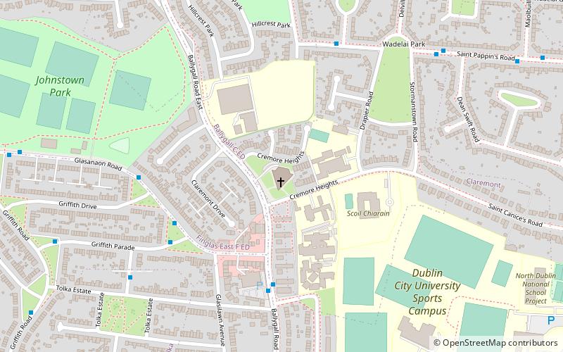 ballygall dublin location map