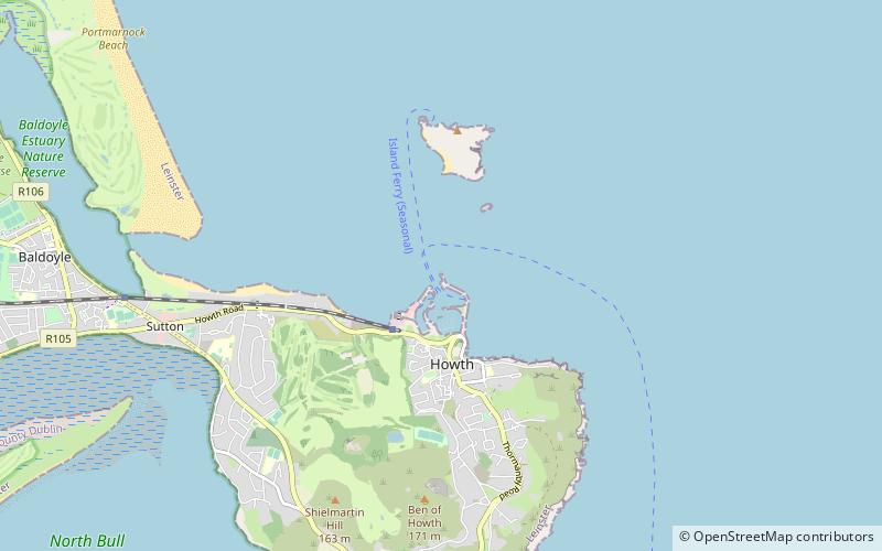 Faros del Puerto de Howth location map
