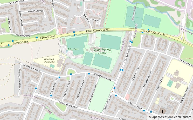 Oscar Traynor Centre location map