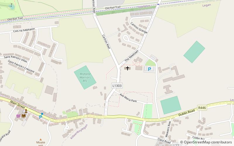 st mary moate location map