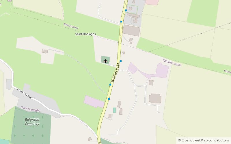 St Doulagh's Church location map