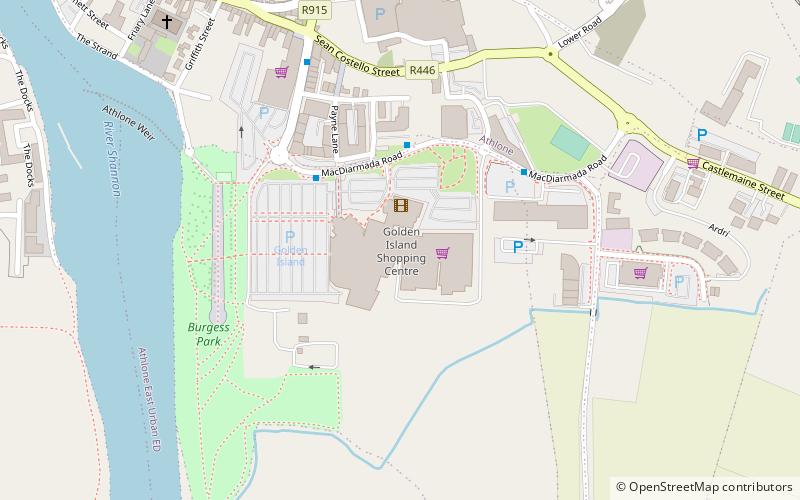 Centre Map - Golden Island Shopping Centre, Athlone