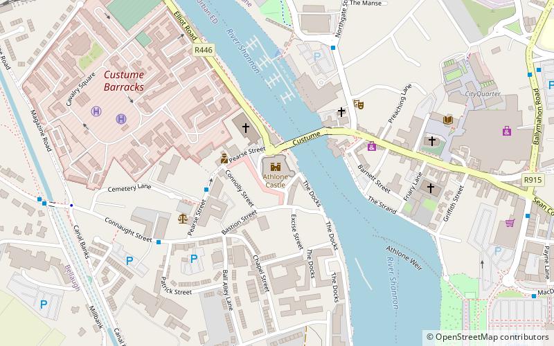 Athlone Castle location map