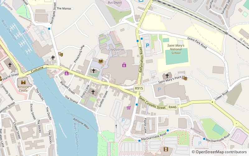 Athlone Towncentre location map