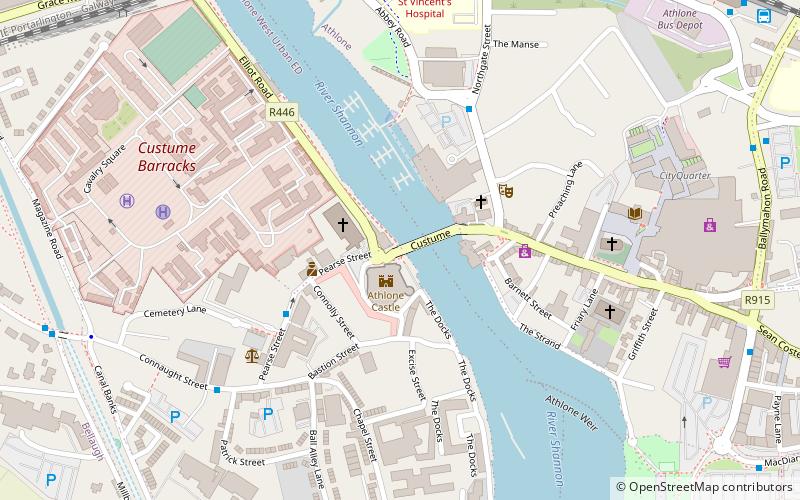 Midlands d'Irlande location map