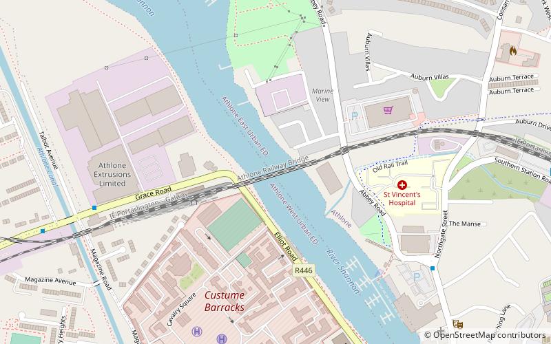 Athlone Railway Bridge location map