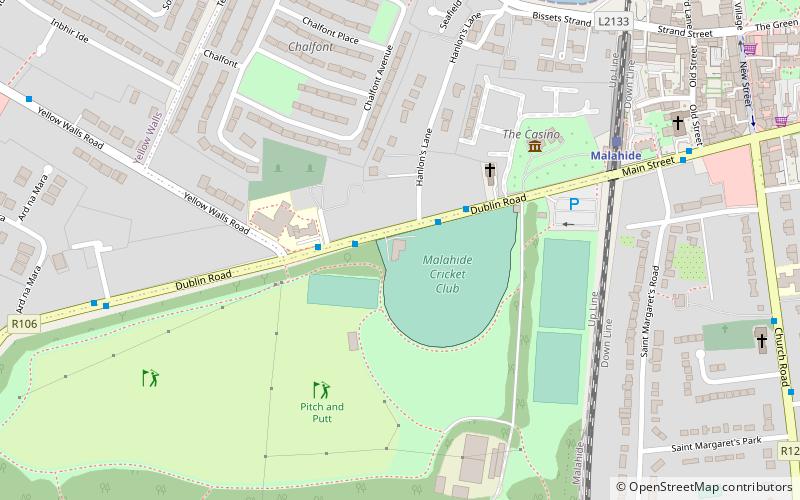 malahide cricket club location map