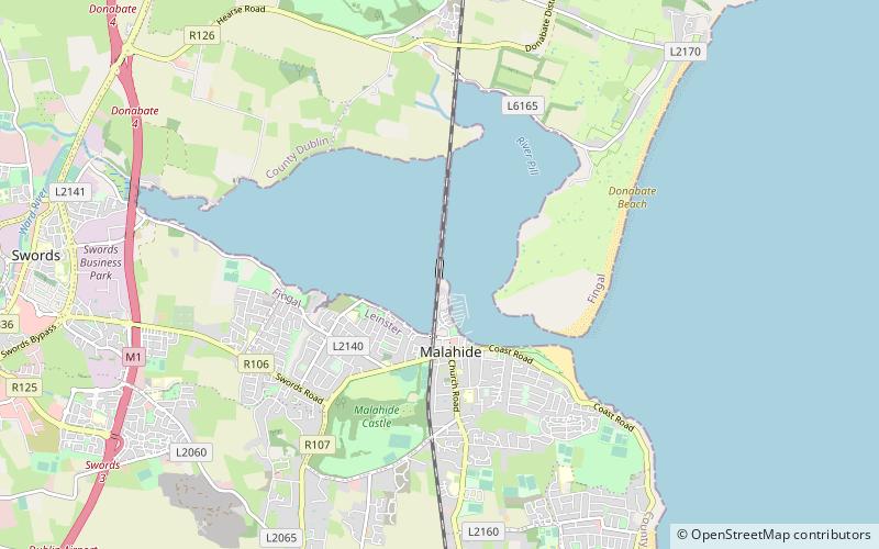 Broadmeadow viaduct location map