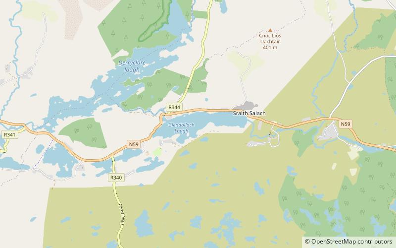 Glendollagh Lough location map
