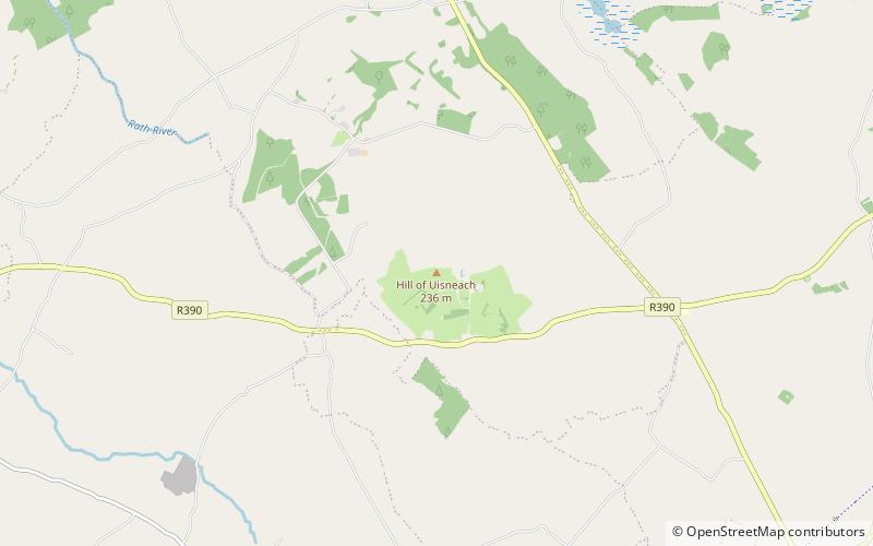 Hill of Uisneach location map