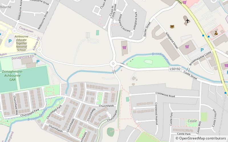 churchfields ashbourne location map