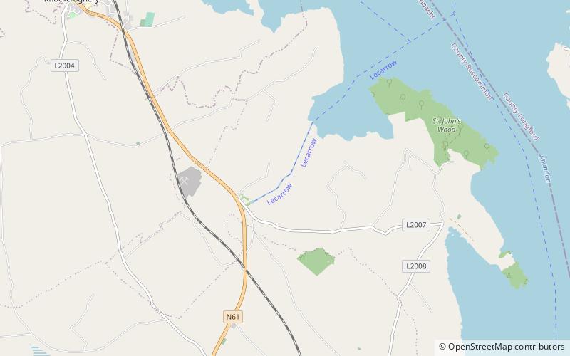 Lecarrow Canal location map