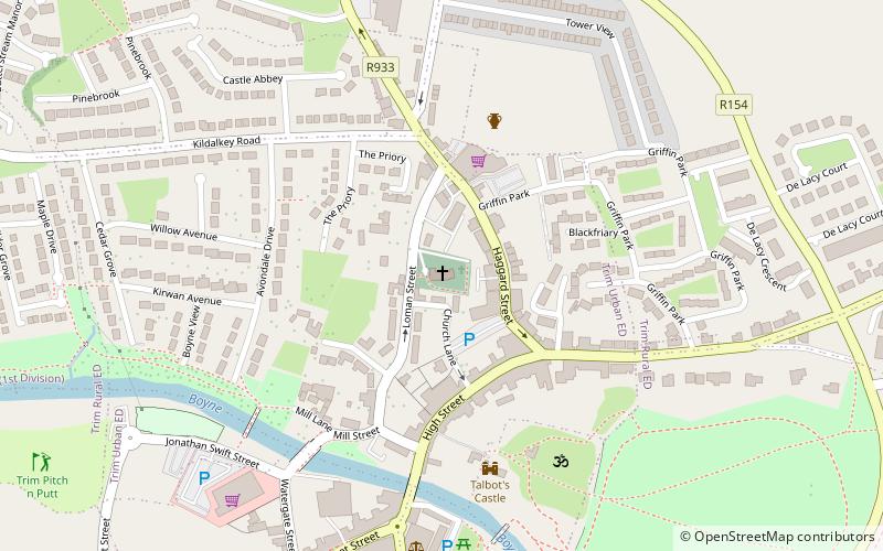 saint patricks church trim location map