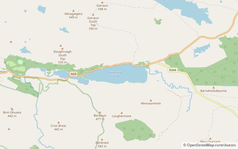 Kylemore Lough location map