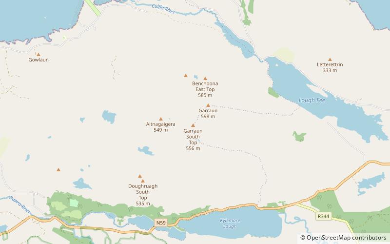Garraun location map