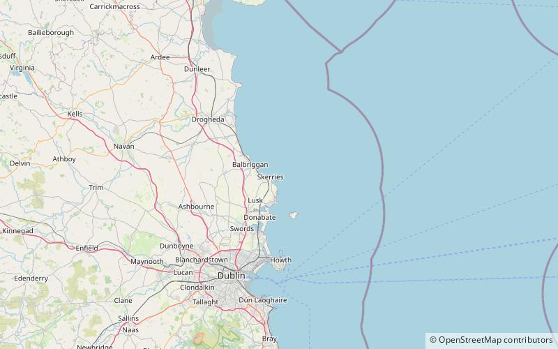 st patricks island skerries location map