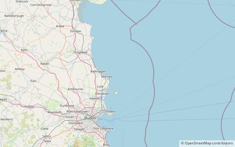 Rockabill Lighthouse location map