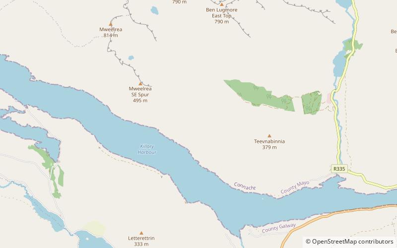 Killary Harbour location map