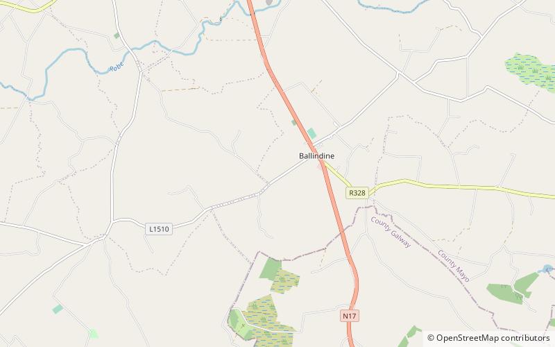Ballindine location map