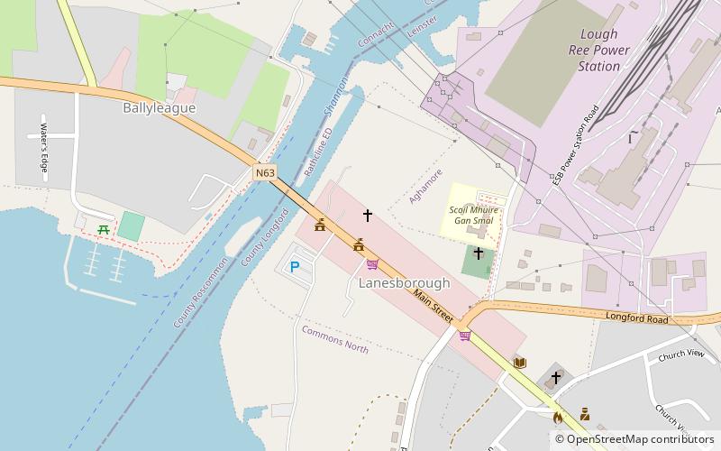Lanesborough–Ballyleague location map