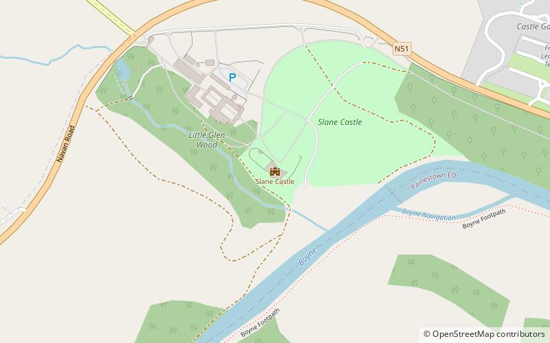 Castillo de Slane location map