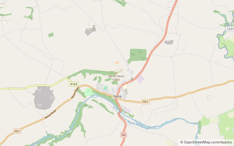 hill of slane tours location map