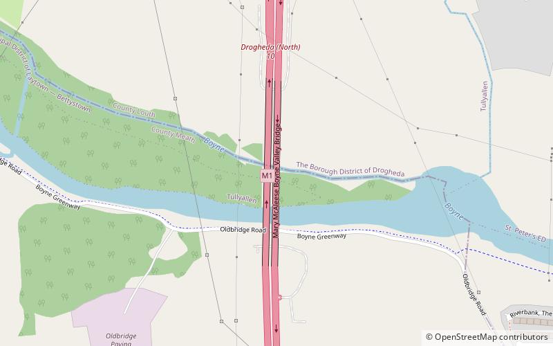 Mary McAleese Boyne Valley Bridge location map