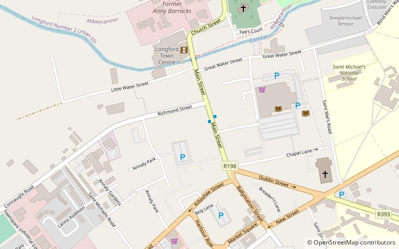 Longford Courthouse location map