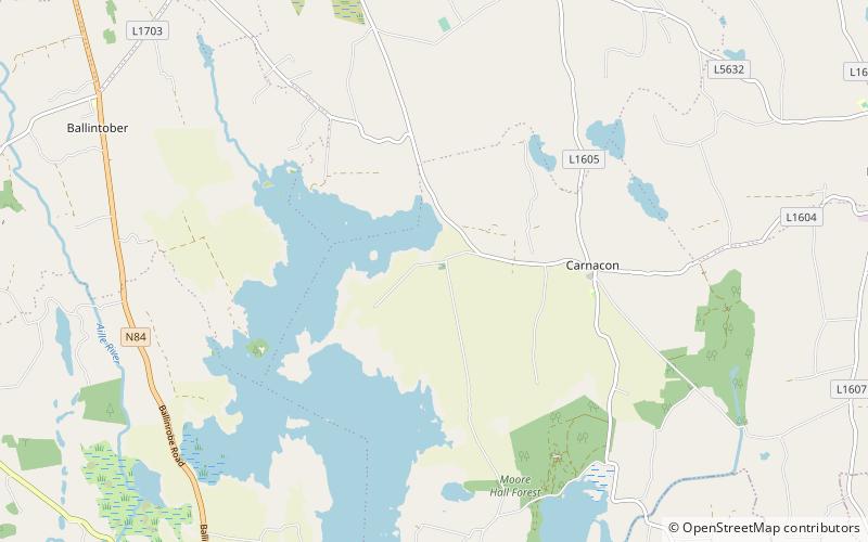Burriscarra Abbey location map